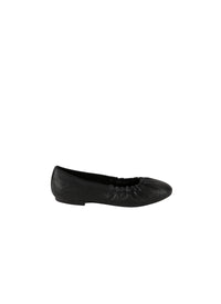 Ballerines à motif ajouré en cuir - Noir