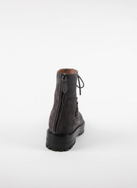 Bottines Lacage en cuir - Gris Foncé