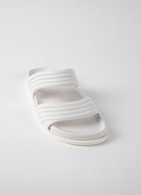 Mules en cuir - Blanc Cassé