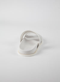 Mules en cuir - Blanc Cassé