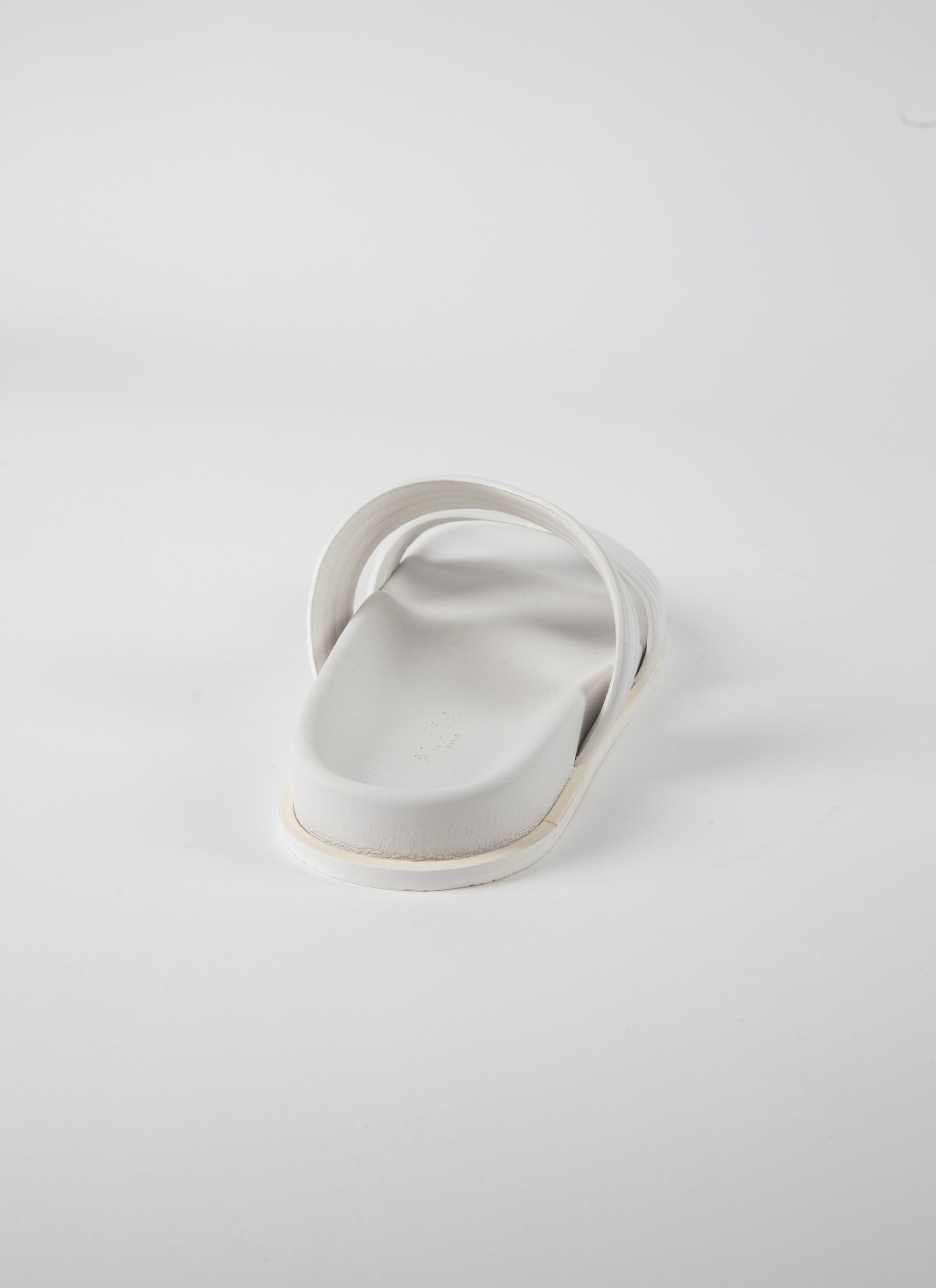 Mules en cuir - Blanc Cassé