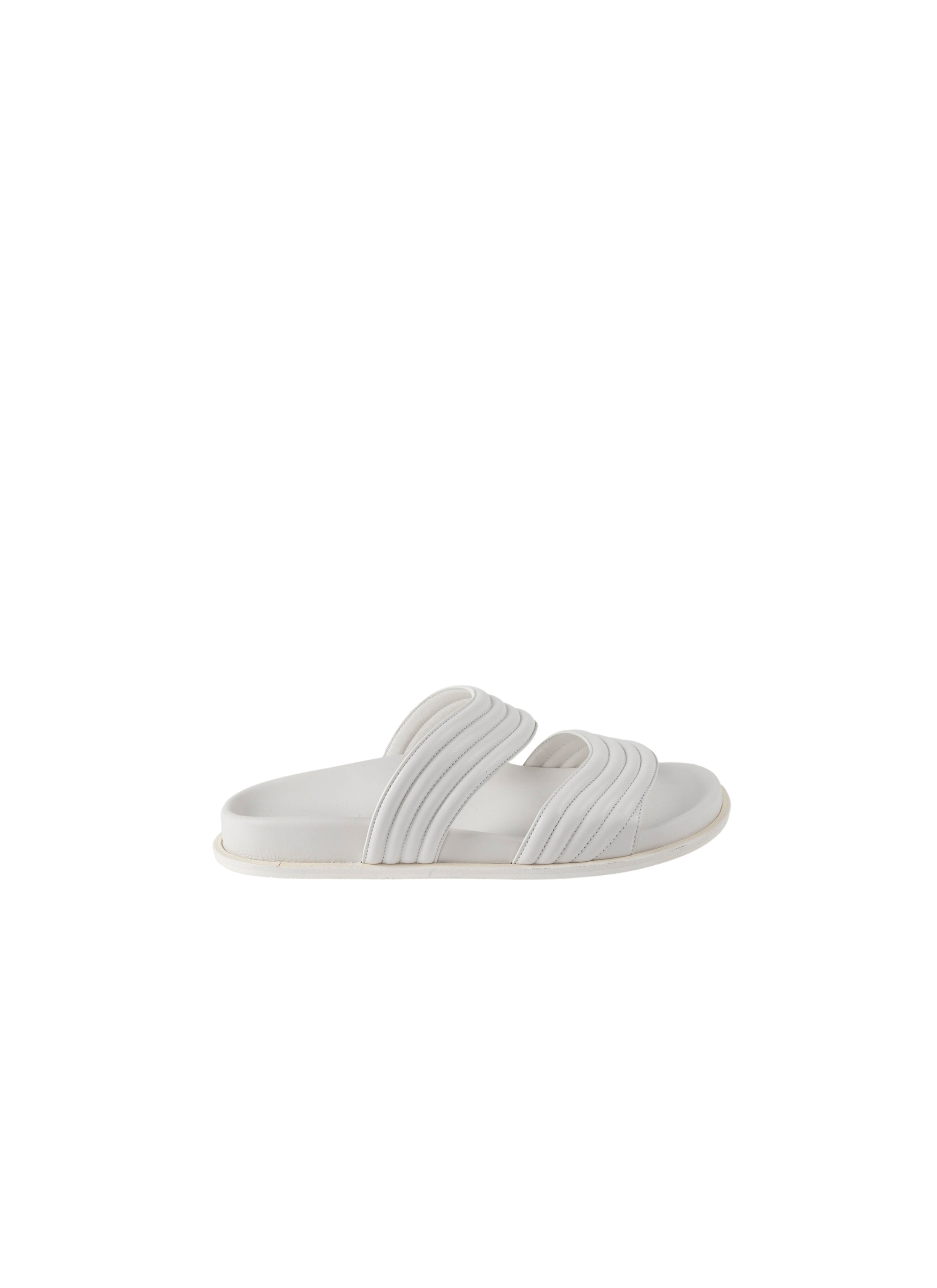 Mules en cuir - Blanc Cassé