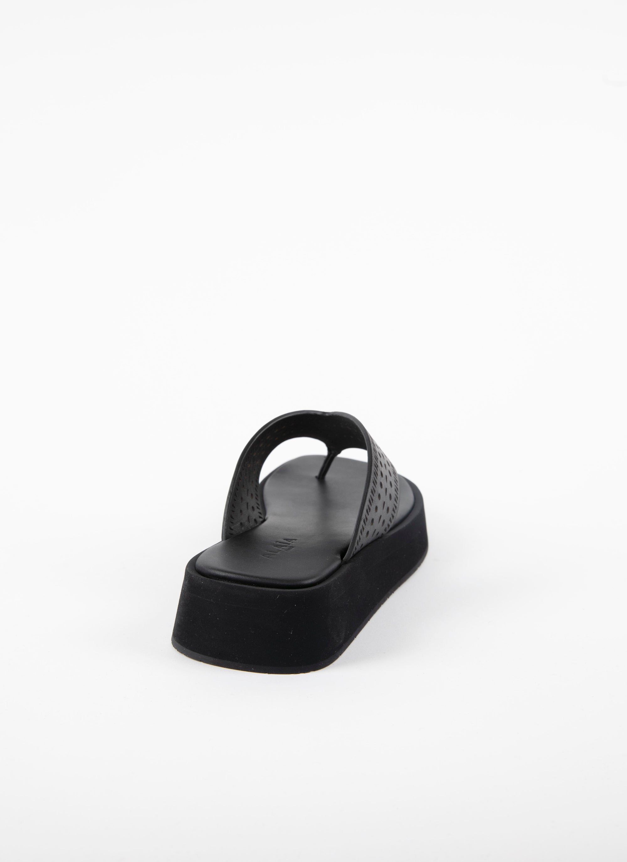 Sandales à plateforme en cuir - Noir