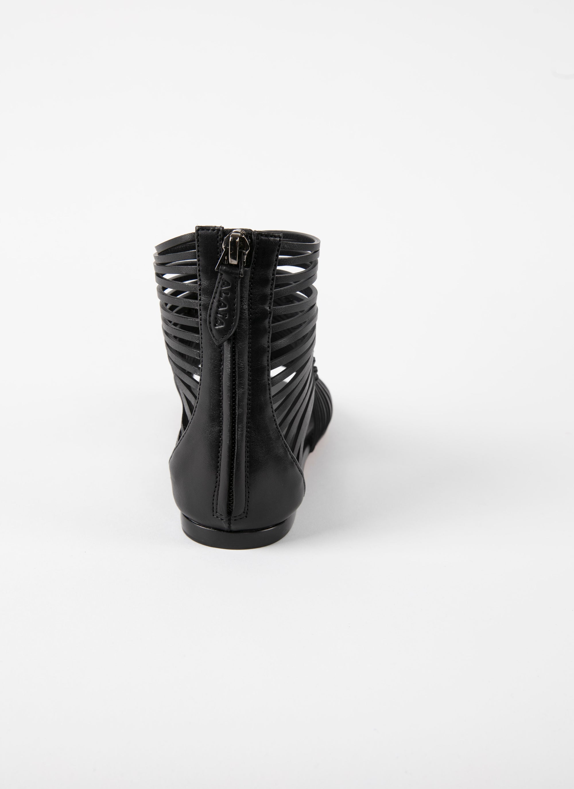 Sandales tressées en cuir - Noir