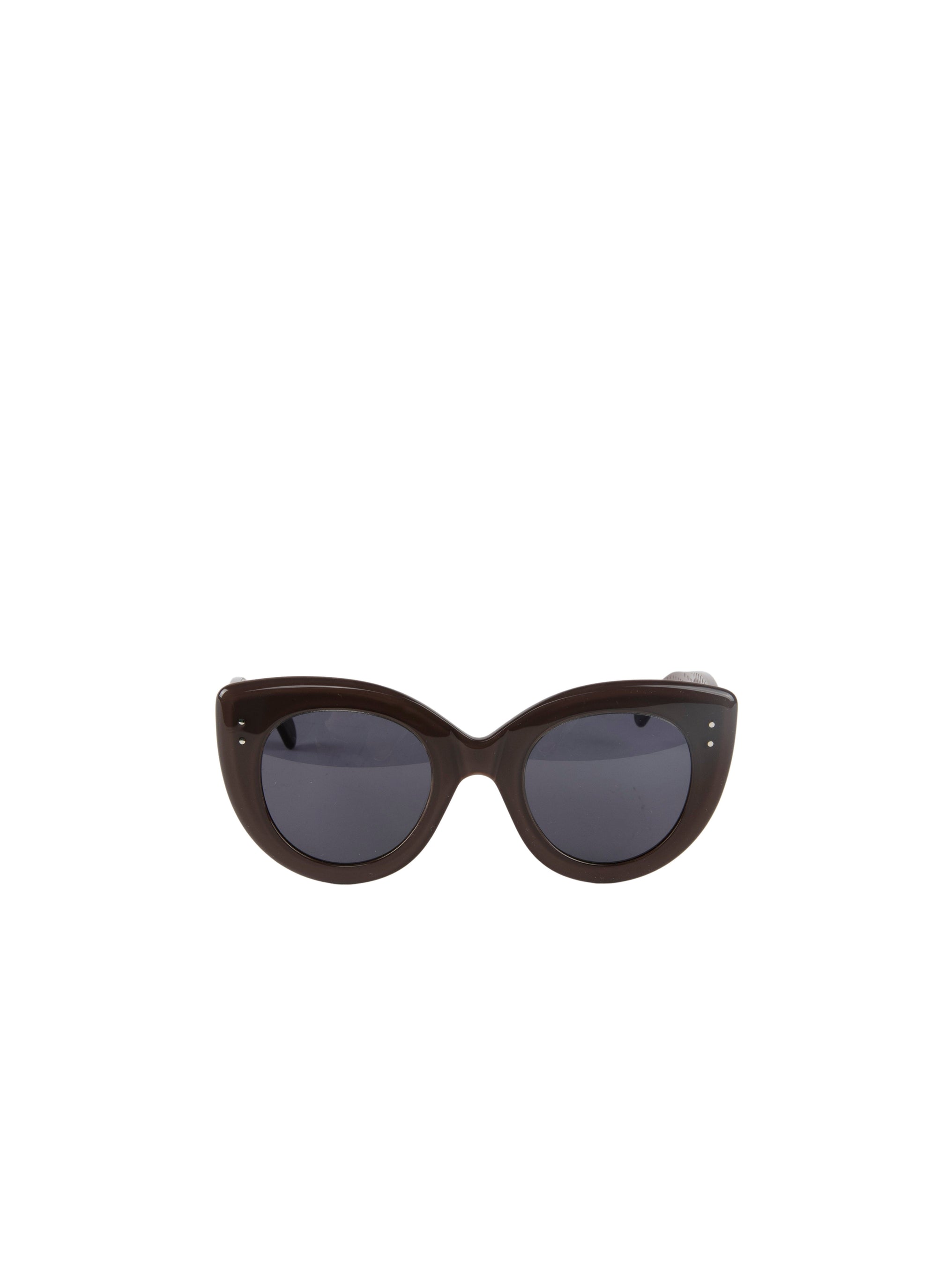 Lunettes Cat eye n°48 - Marron & Bleu