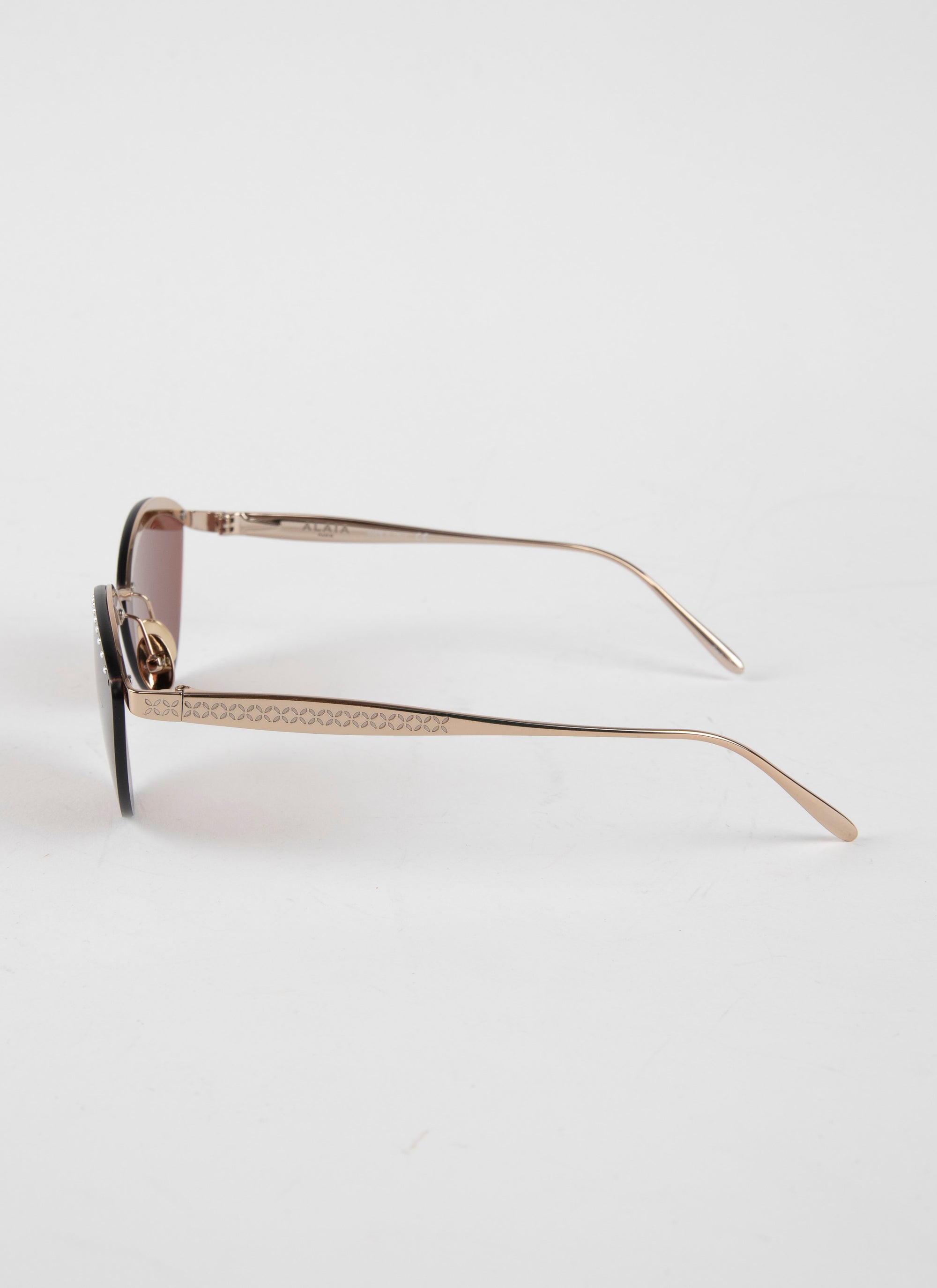 Lunettes Round n°61 - Or & Marron