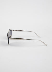 Round Sunglasses n°61 - Silver & Blue