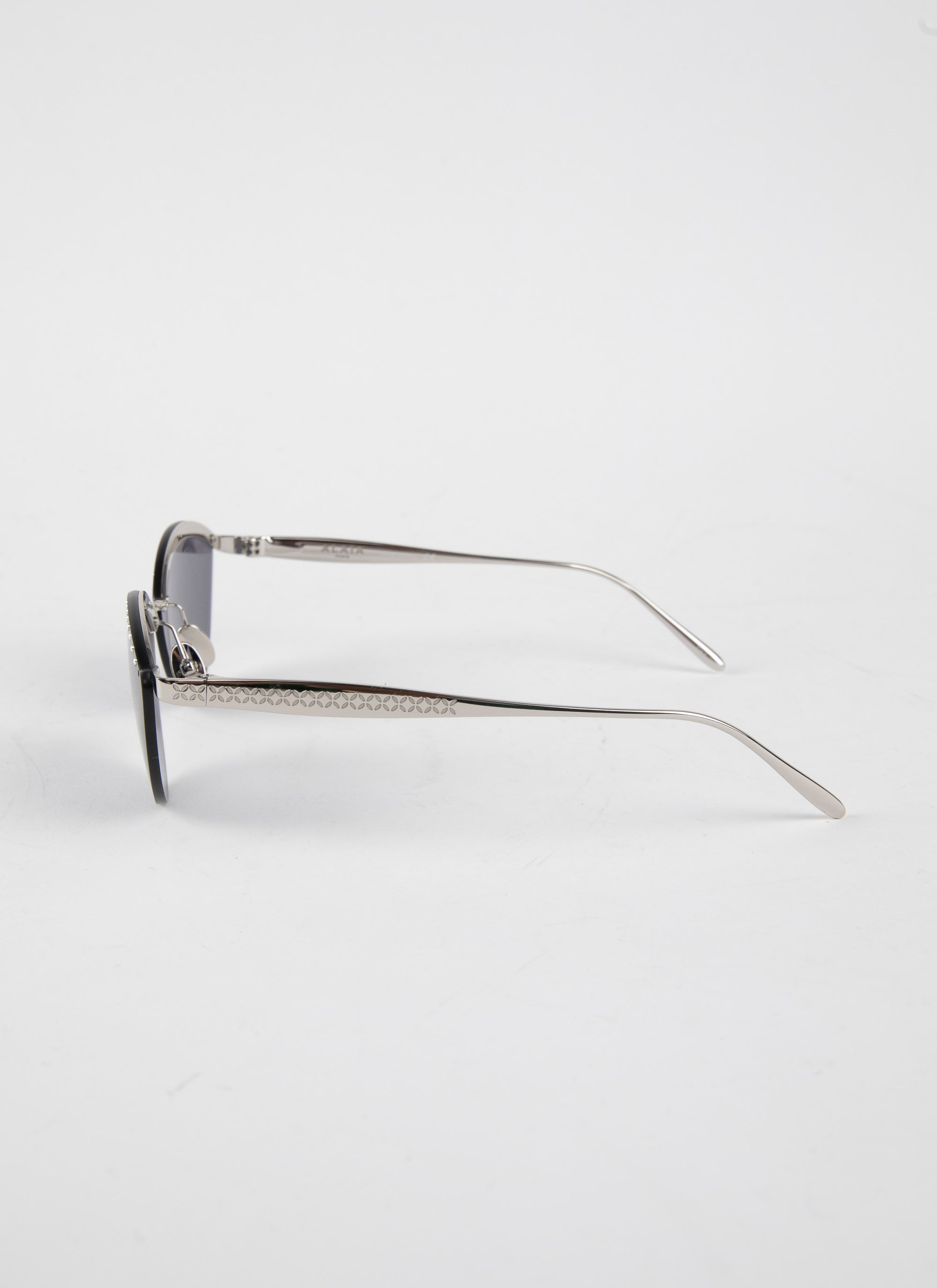 Round Sunglasses n°61 - Silver & Blue