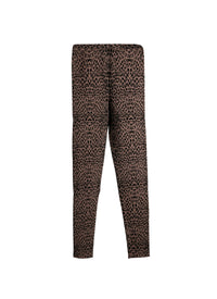 Animal print legging - Flesh & Black
