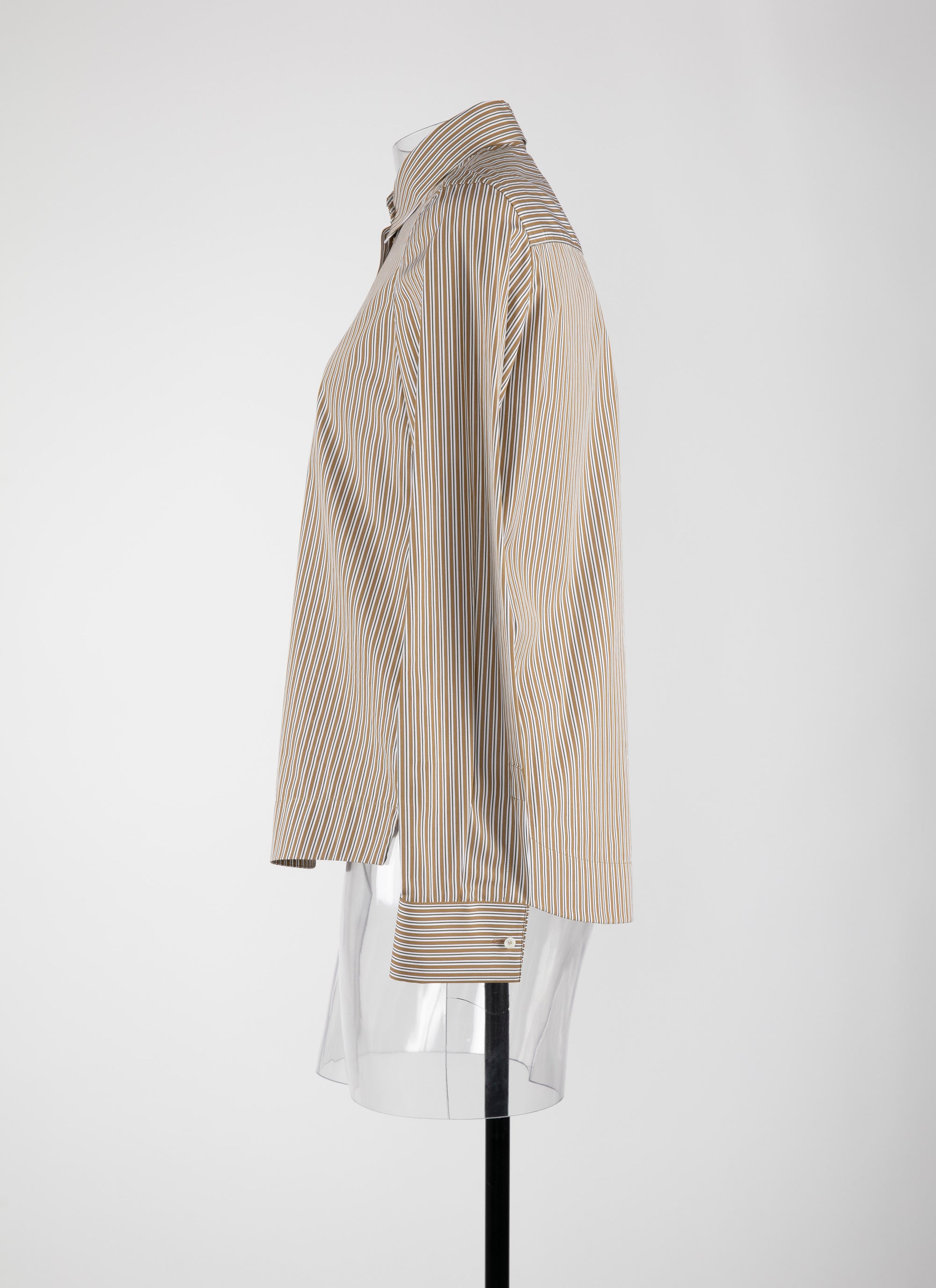 Long sleeve shirt - Ochre & White