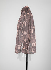 Chemise oversize - Chair & Beige