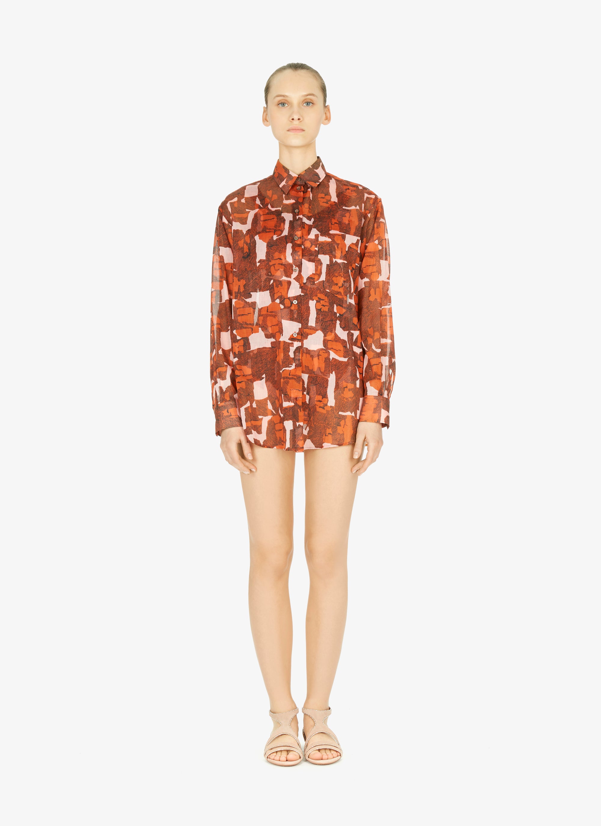Chemise oversize - Rose & Rouge