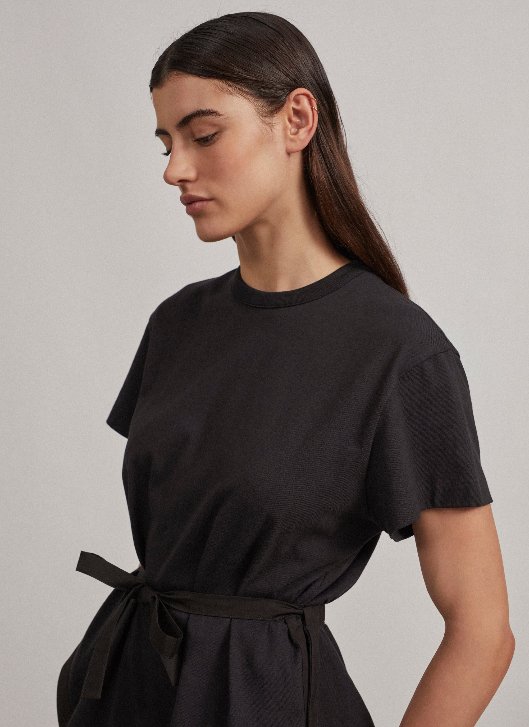 T-shirt structuré - Noir