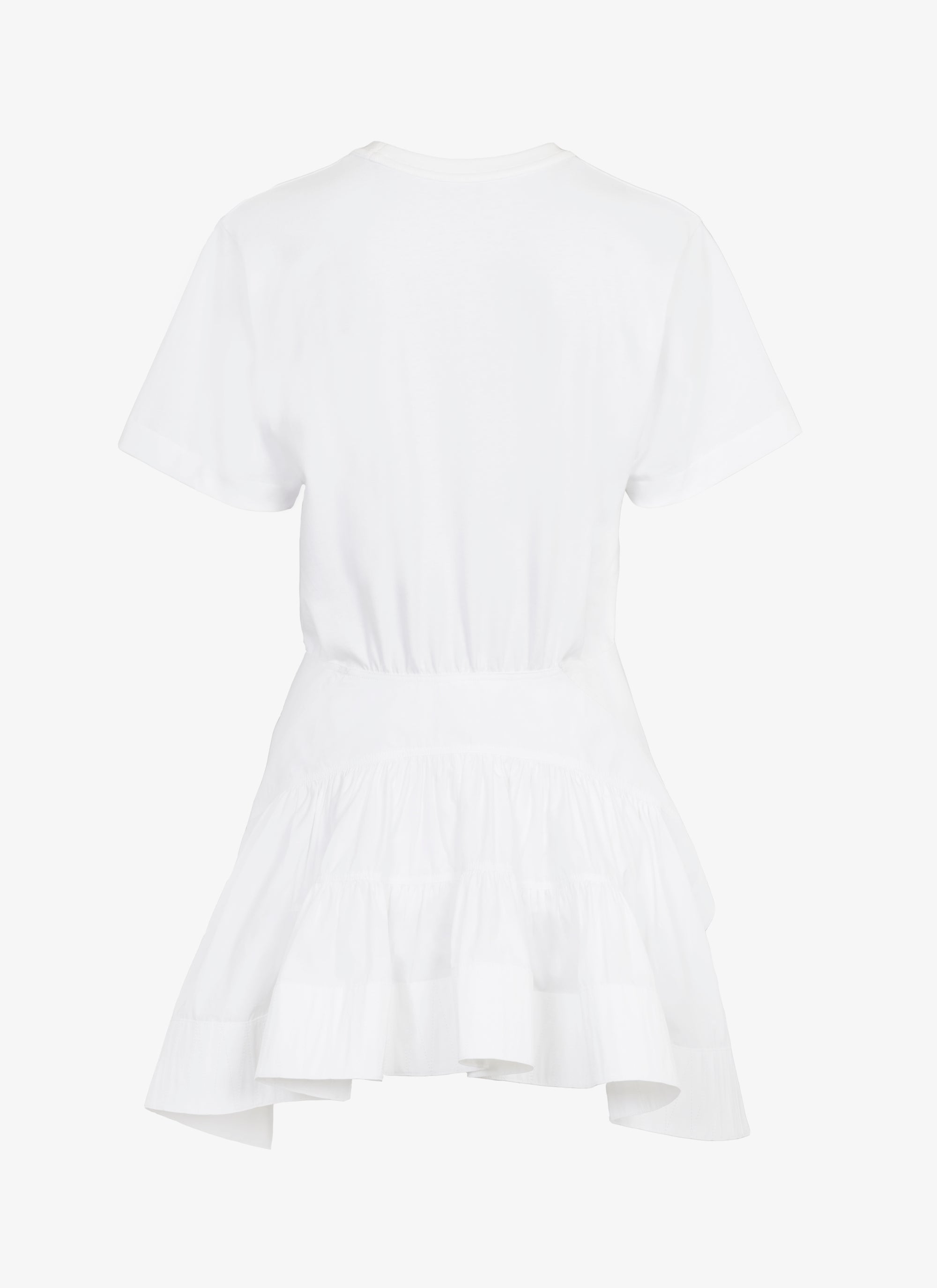 Long structured T-shirt - White