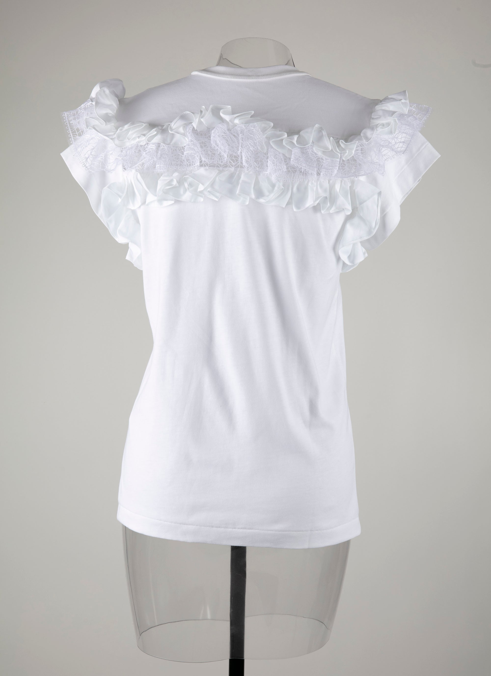T-shirt à manches volantes - Blanc