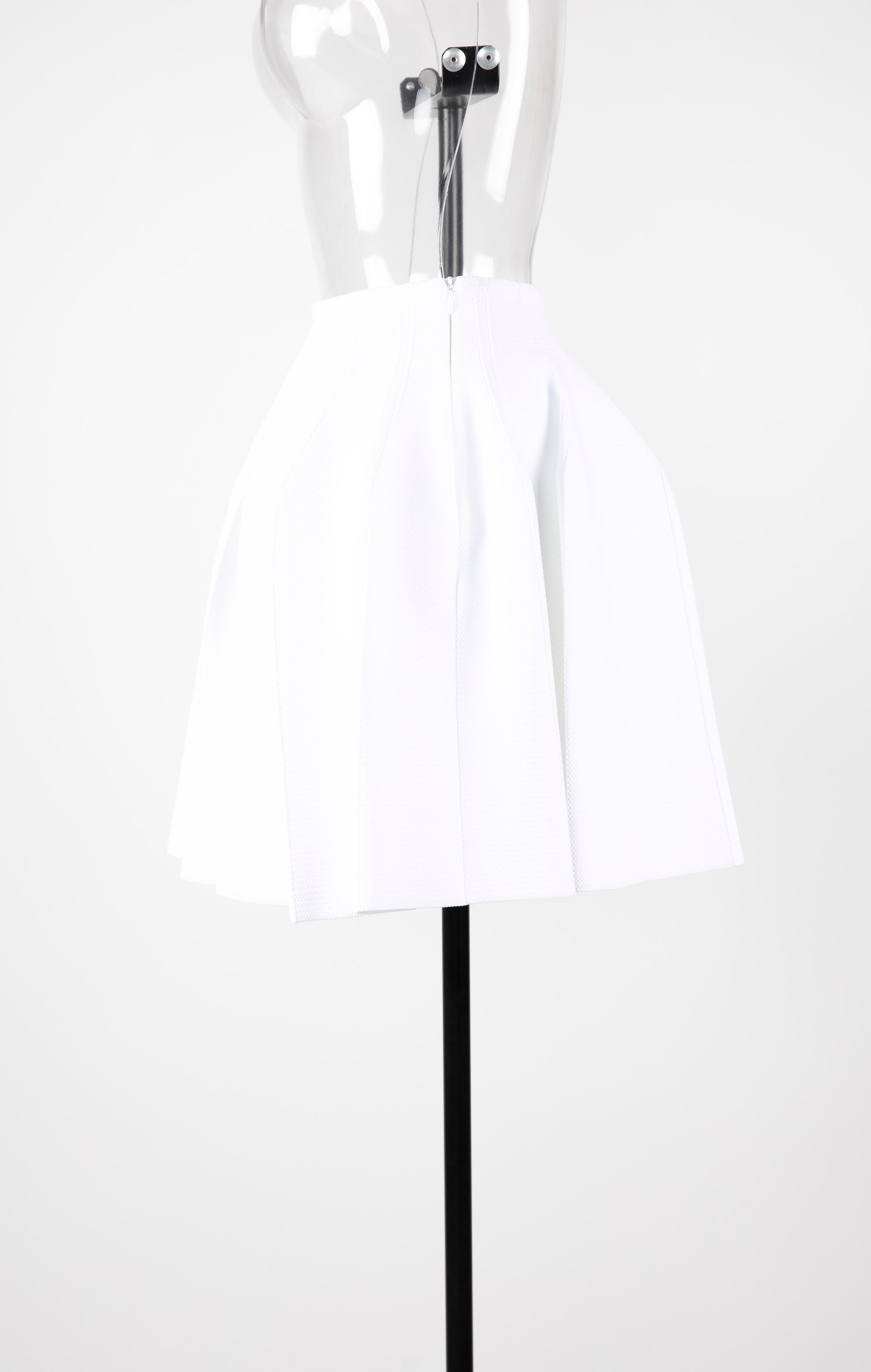Jupe courte Maille piquée - Blanc