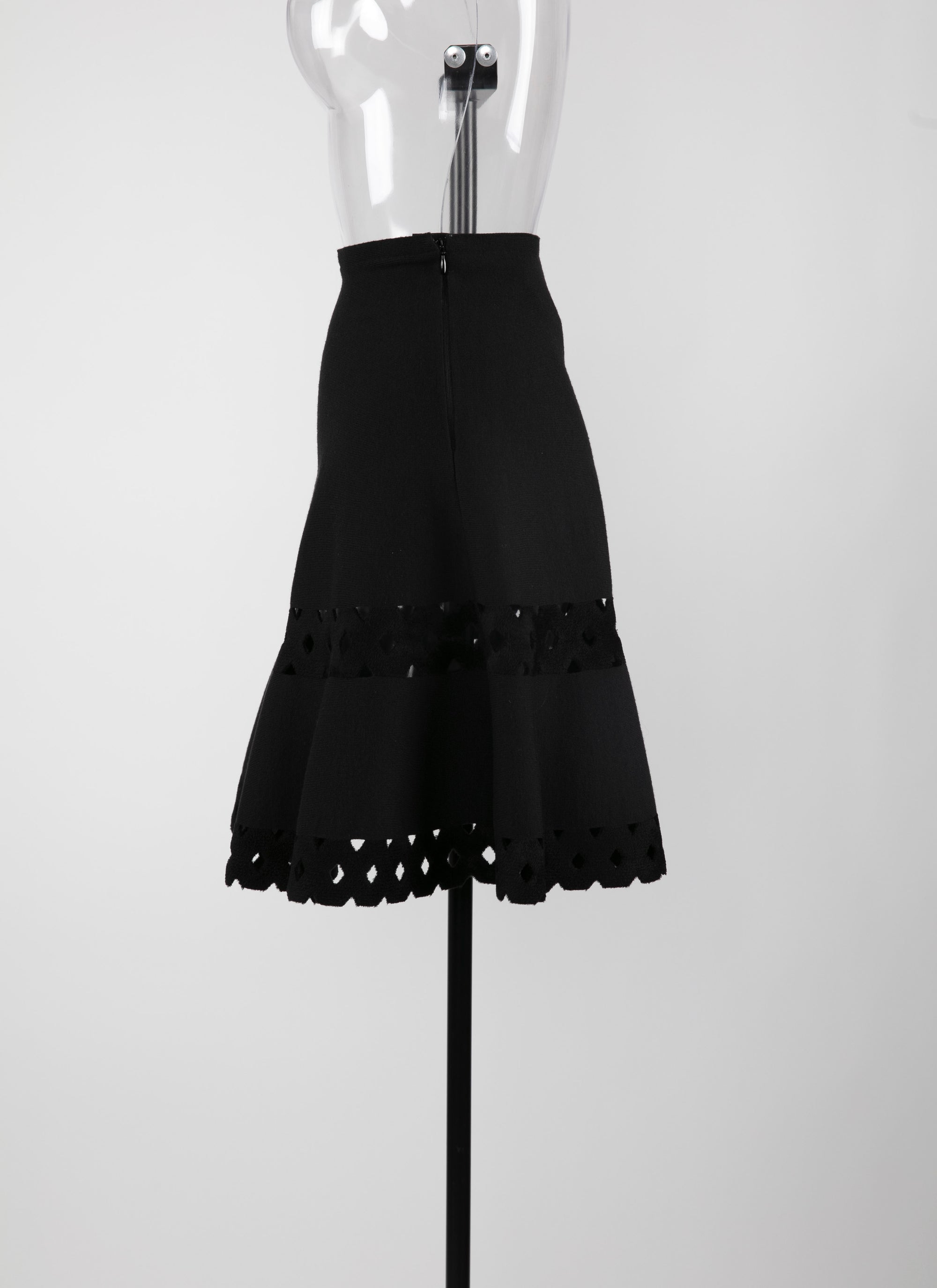 Wool Loden short skirt - Black