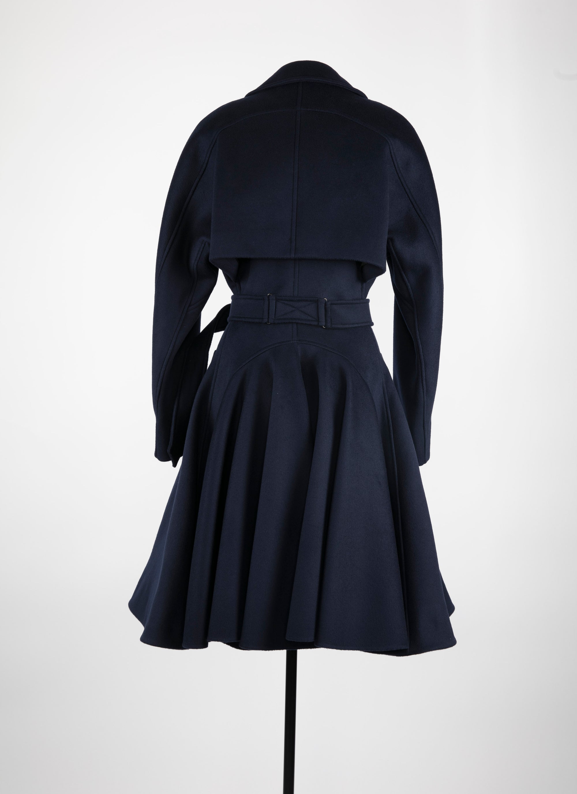 Trench drapé en laine - Nuit