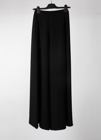 Structured high waist trousers - Black