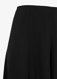 Structured high waist wool trousers - Black