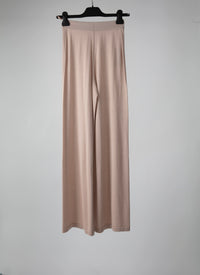 Cashmere straight leg trousers - Sand