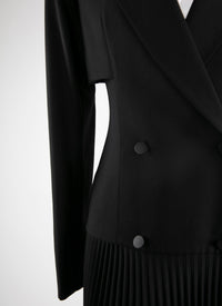 Trompe l'oeil costume dress - Black