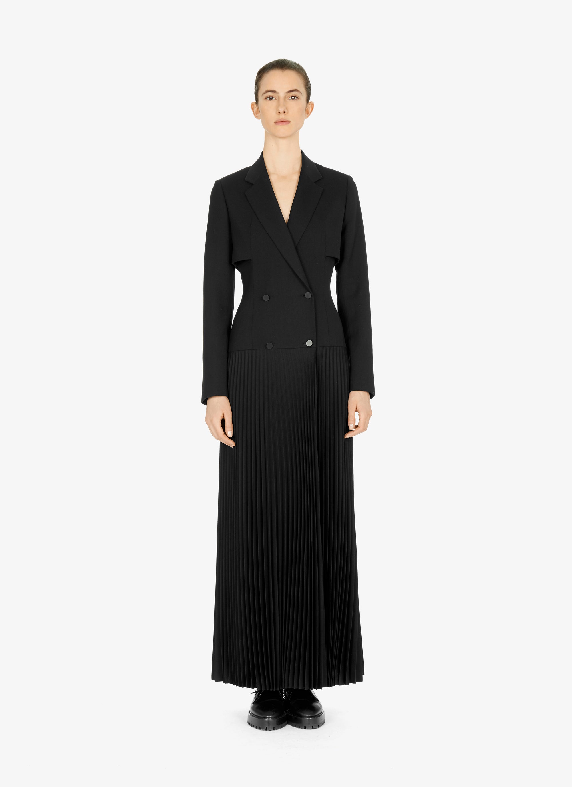 Trompe l'oeil costume dress - Black