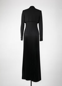 Trompe l'oeil costume dress - Black