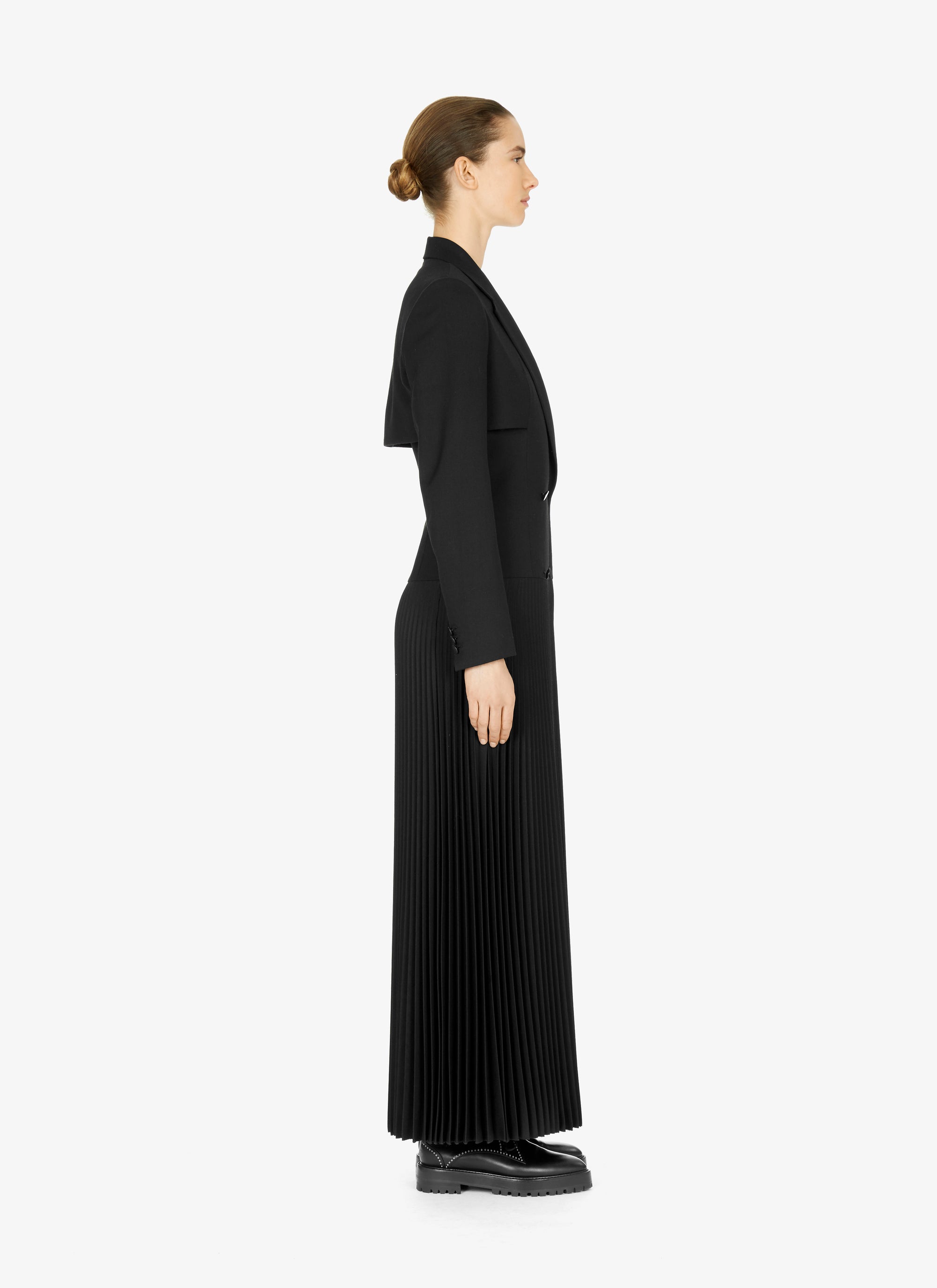 Trompe l'oeil costume dress - Black