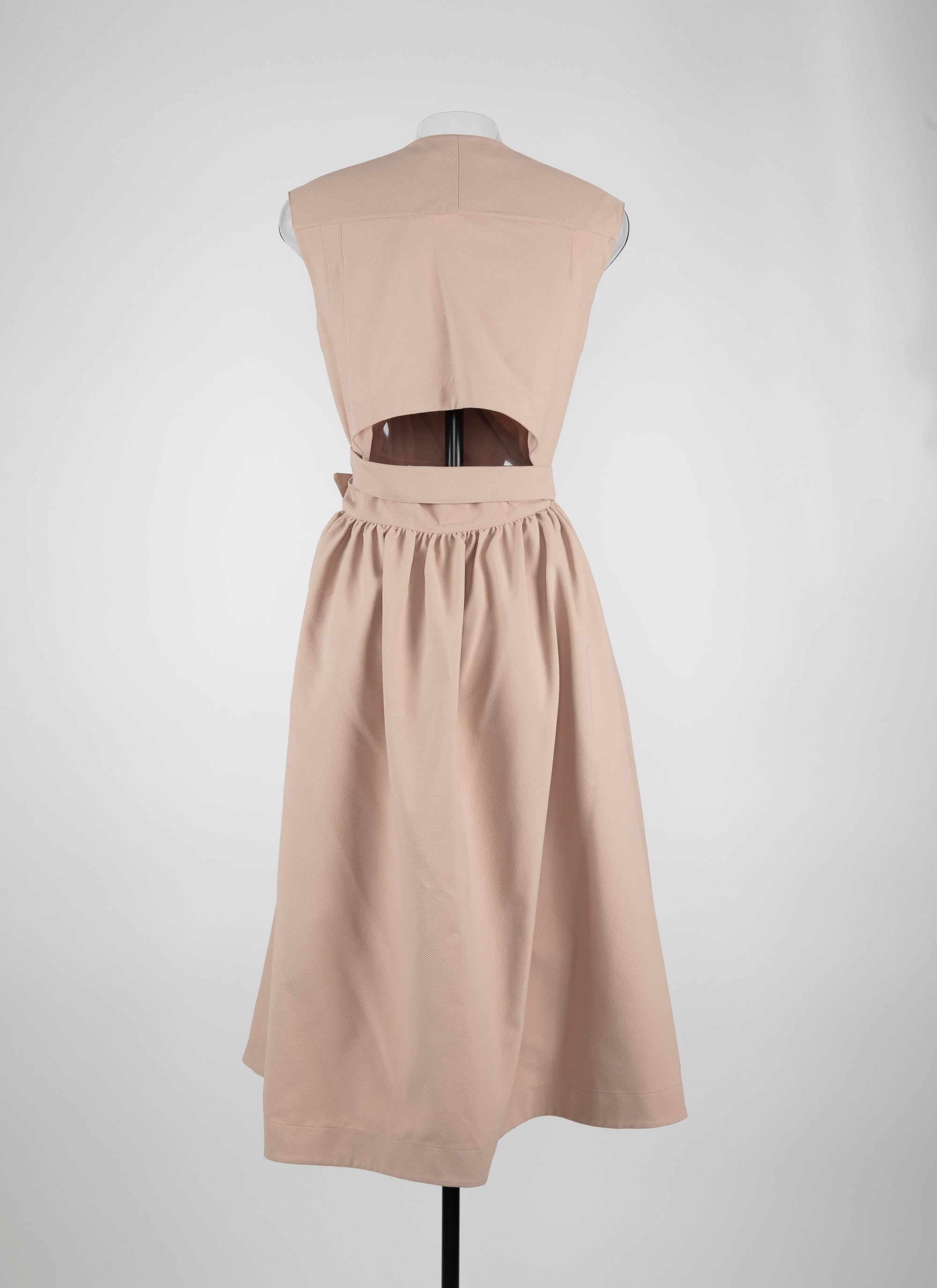Pleated wrap dress - Light Beige