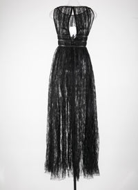 Belted maxi dress - Black