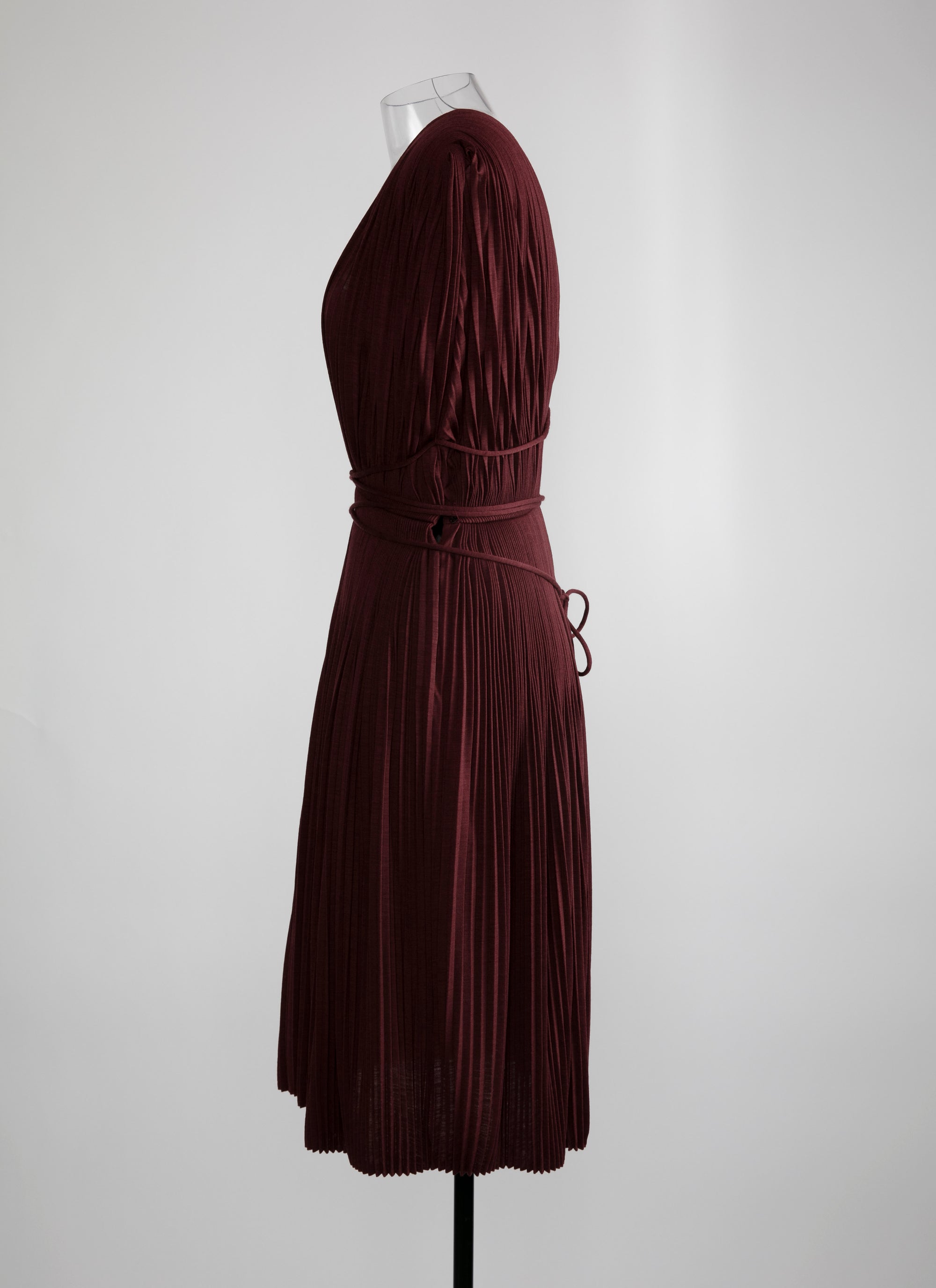 Robe courte drapée - Bordeaux