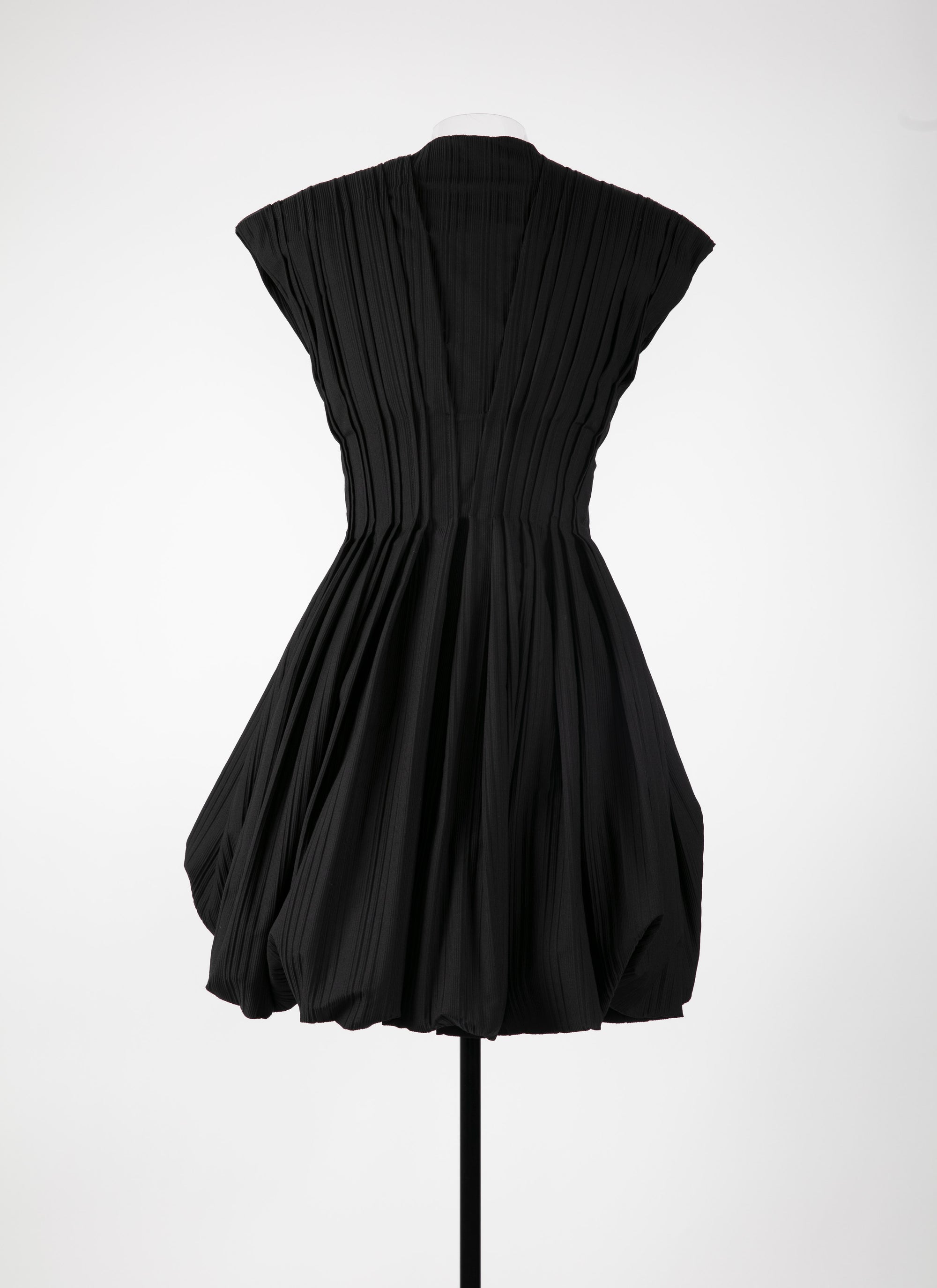 Robe courte à effet ballon - Noir