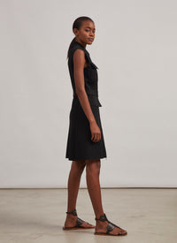Robe polo zippée - Noir
