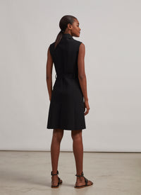 Robe polo zippée - Noir