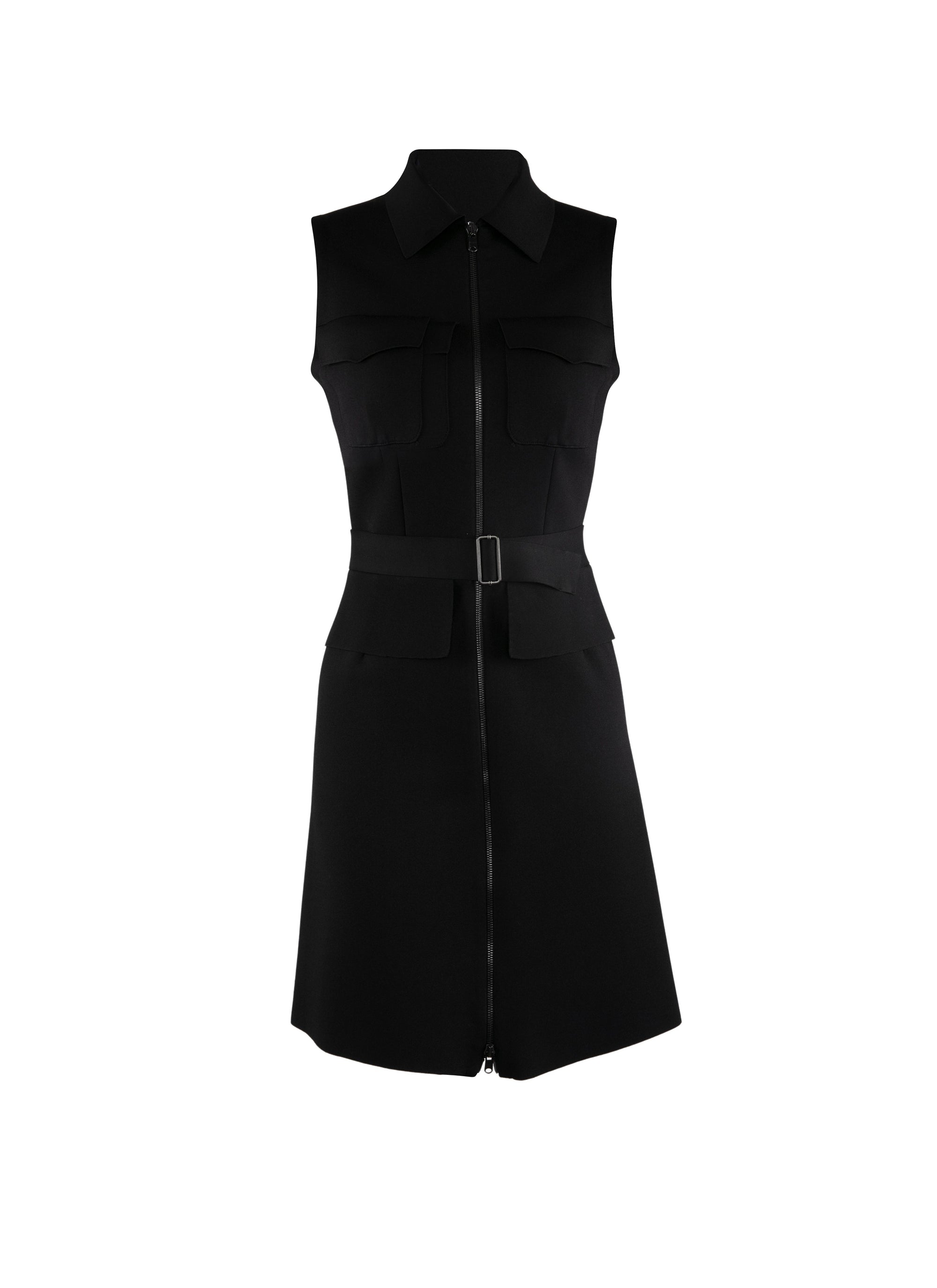 Robe polo zippée - Noir