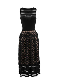 Sleeveless maxi dress Natte - Black