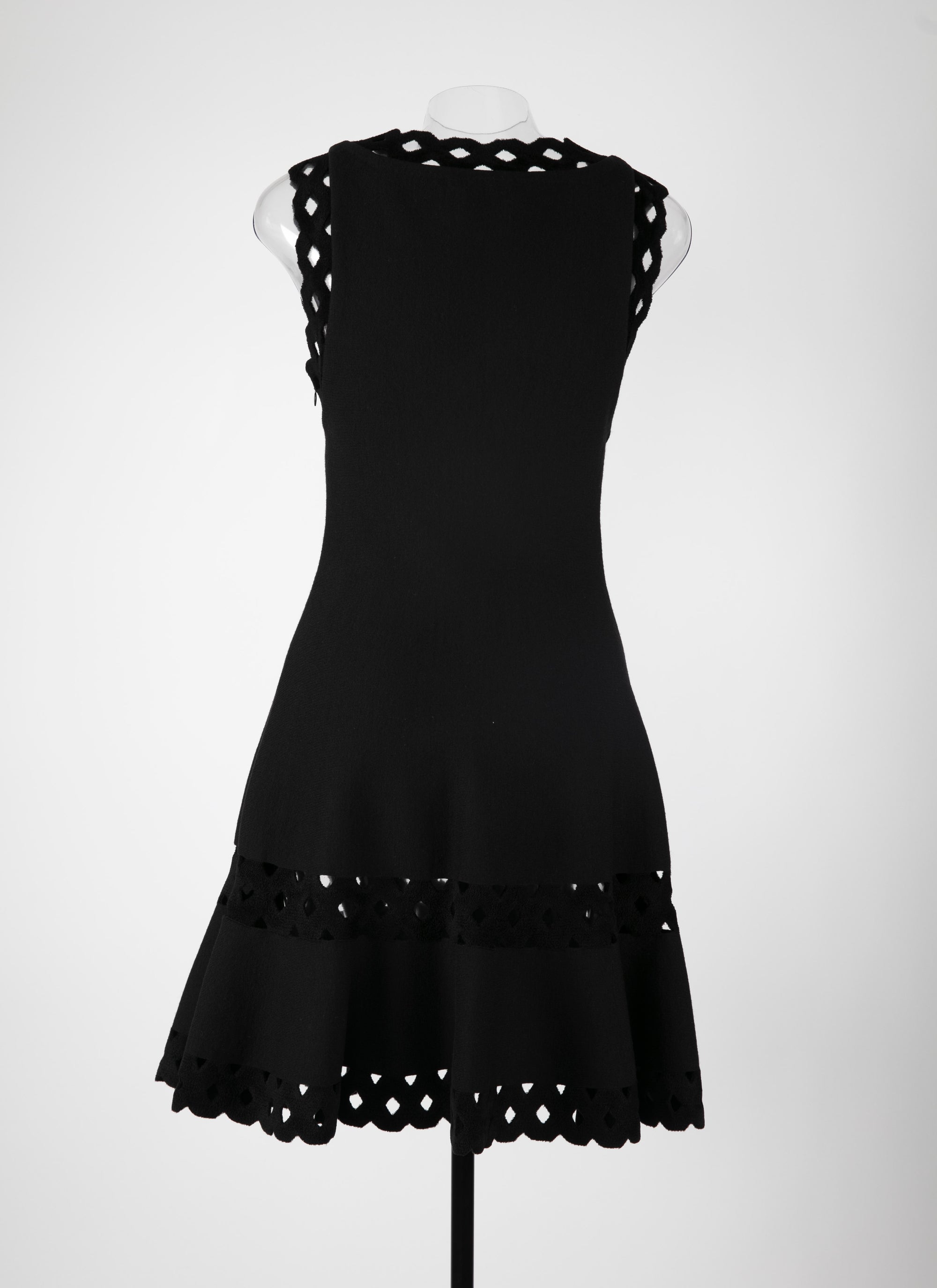 Robe courte sans manches Loden en laine - Noir