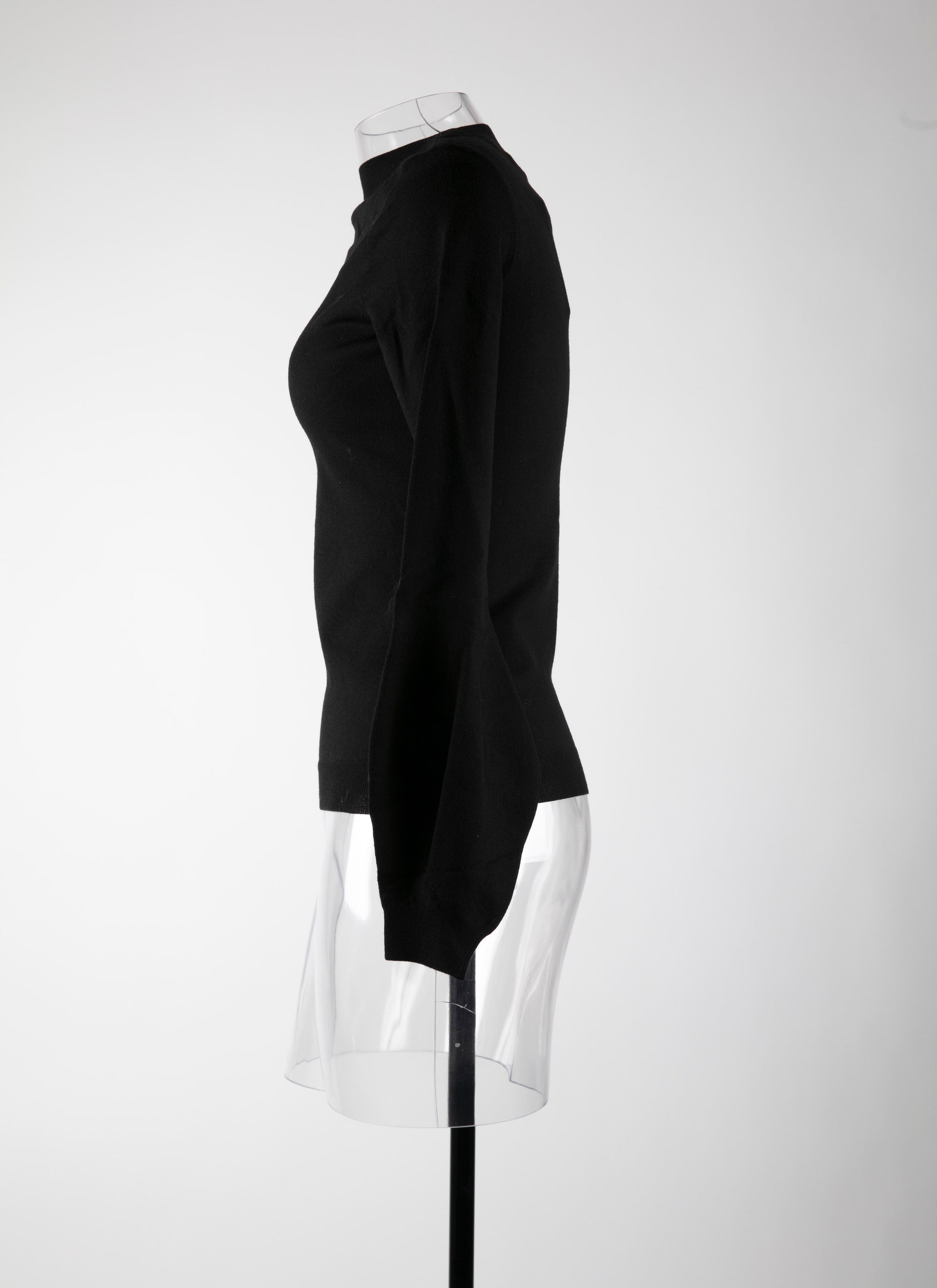 Romance wool long sleeve jumper - Black