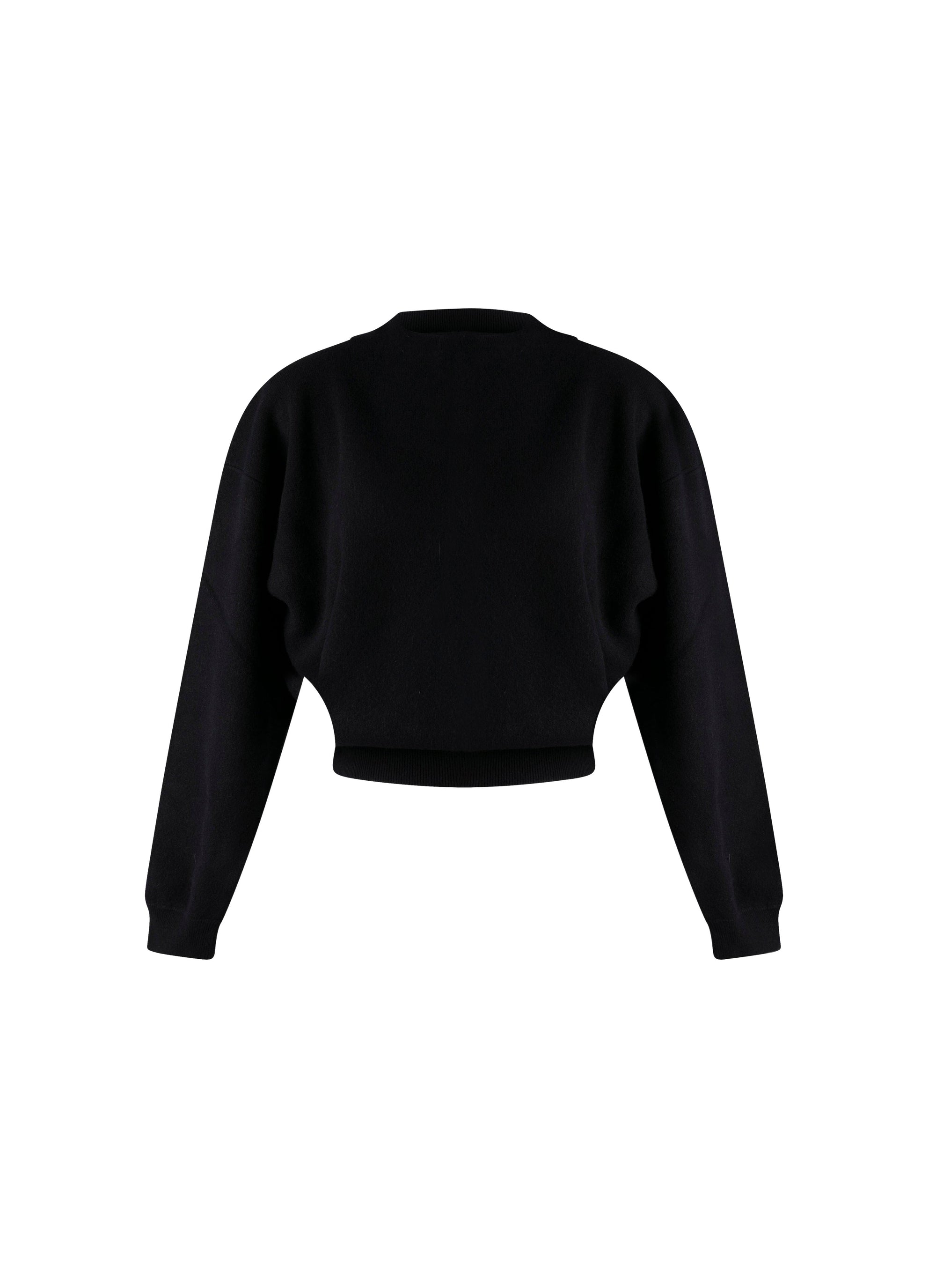 Pull large en cachemire feutré - Nuit
