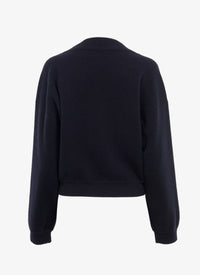 Pull large en cachemire feutré - Nuit
