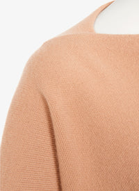 Pull court en cachemire feutré - Poudre