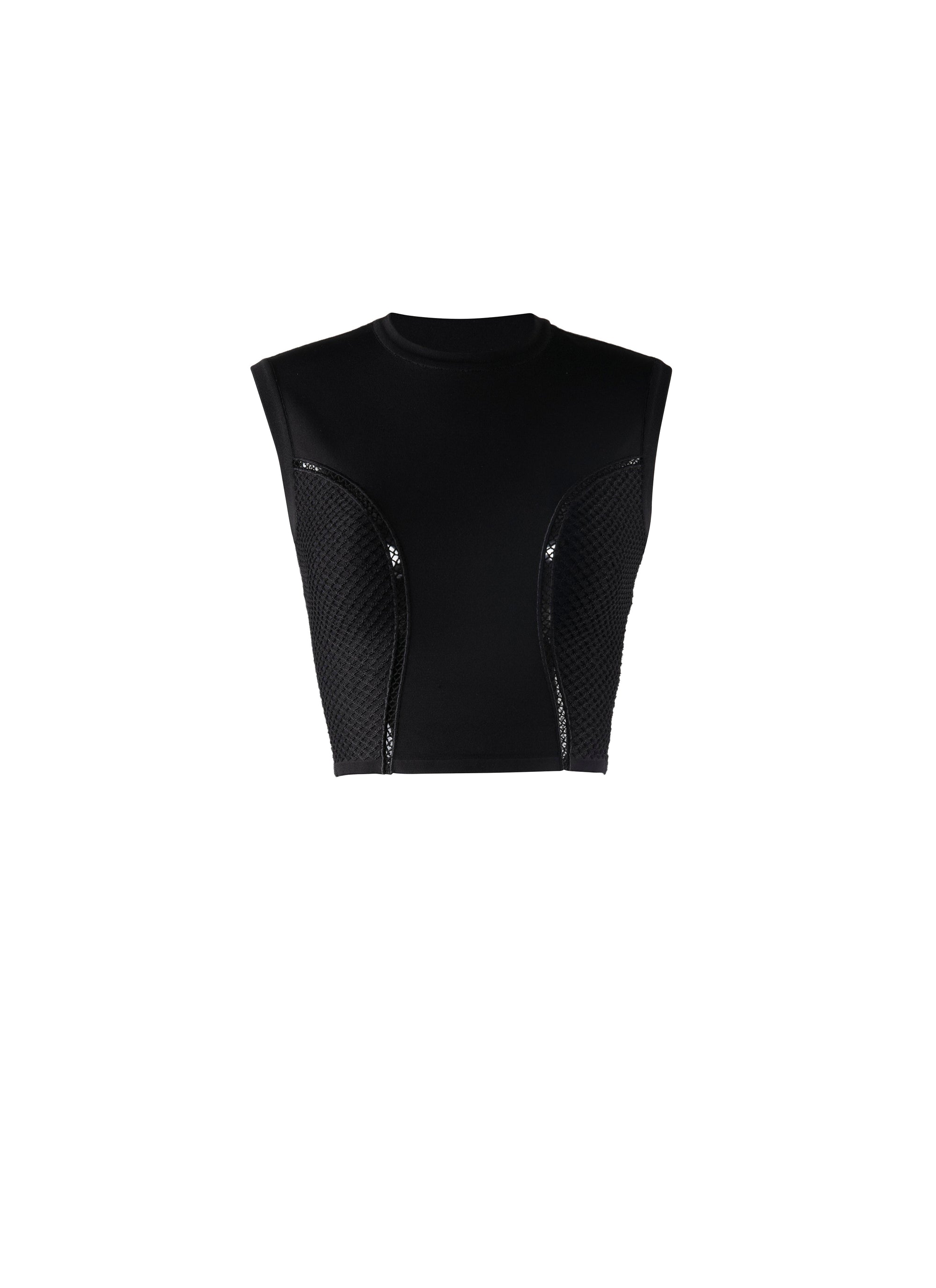 Top court sans manches - Noir