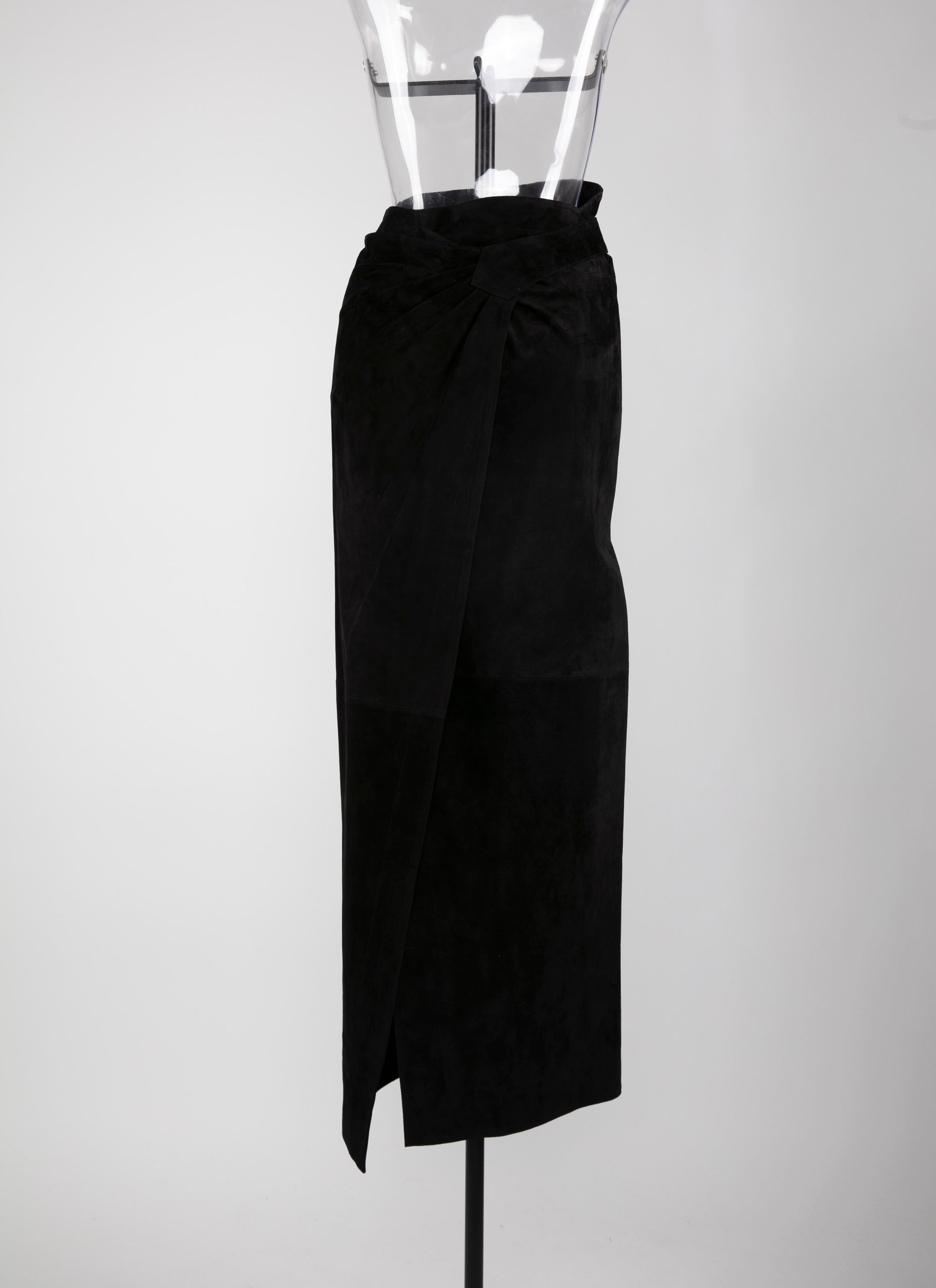 Jupe édition 1984 en cuir suede - Noir