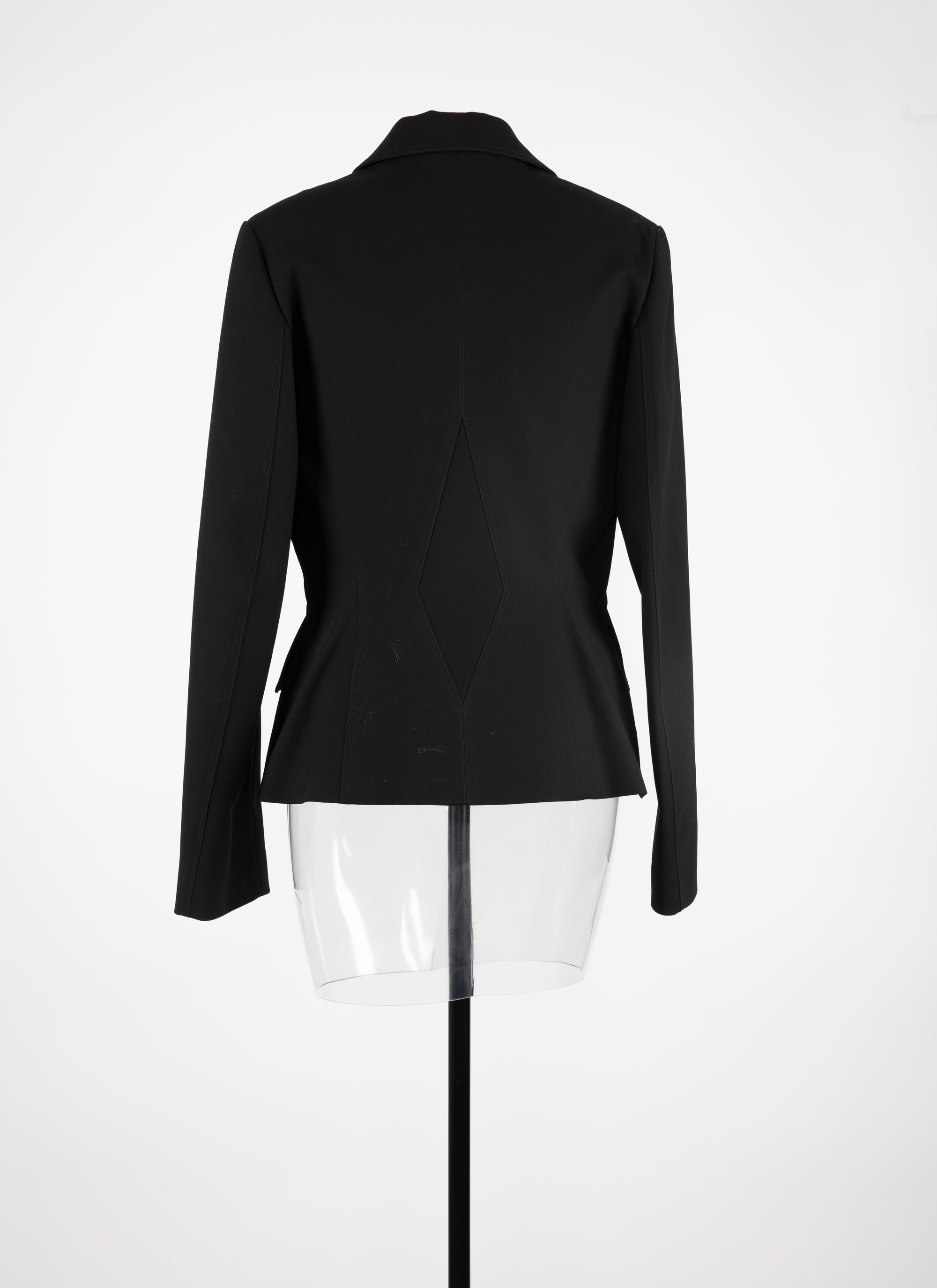 Buttoned canvas jacket - Black