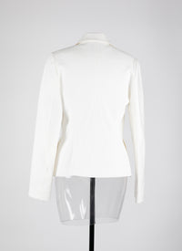 Veste en toile - Blanc Nacre