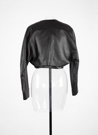 Veste en cuir - Noir