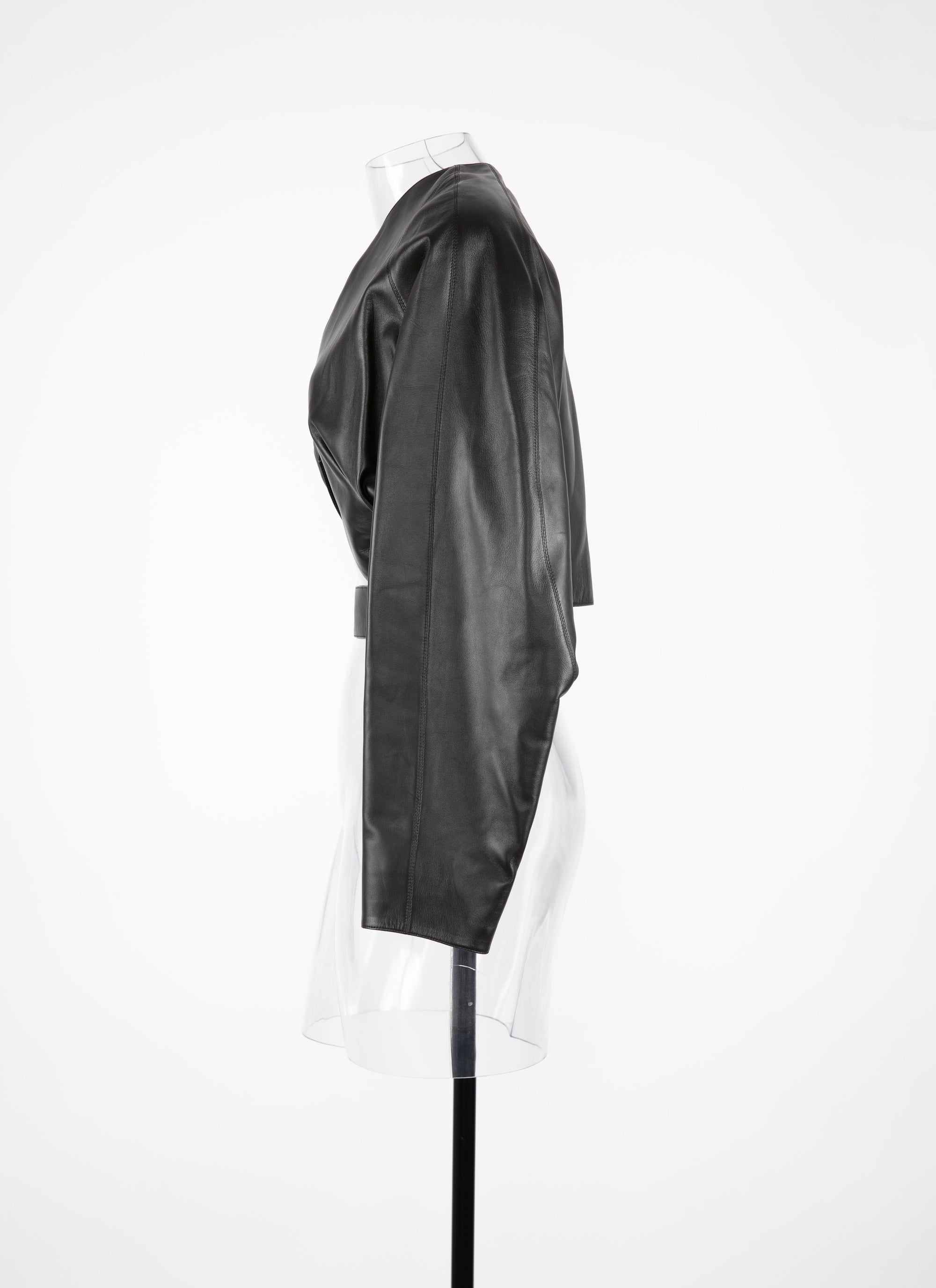 Veste en cuir - Noir