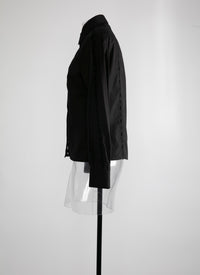 Chemise en popeline - Noir