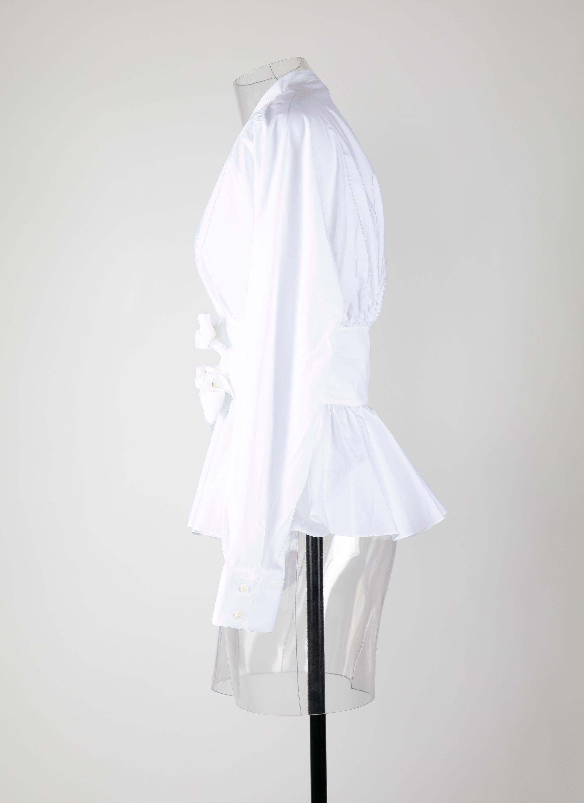 Chemise corset noué - Blanc